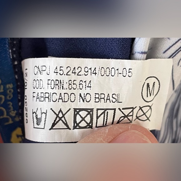 C & A alem dos mares one piece, cheeky, high cut swim suit with strappy back; M - Picture 7 of 7